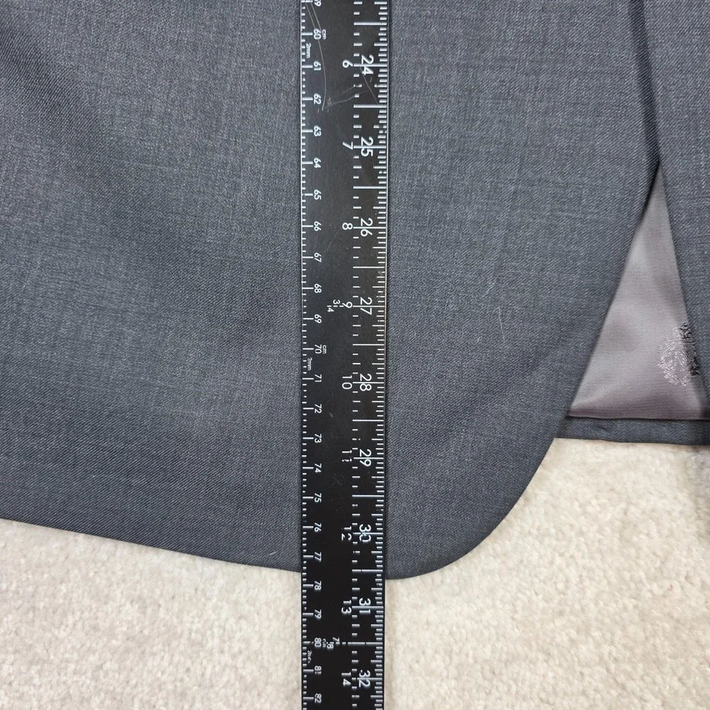 Lauren Ralph Lauren Blazer Mens 42R Gray Notch Lapel Single Breasted Pockets